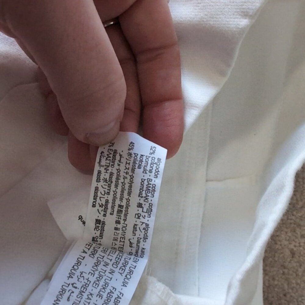 Zara Coastal Beach Pocket Cropped Flare Spring Pants M - Picture 8 of 9